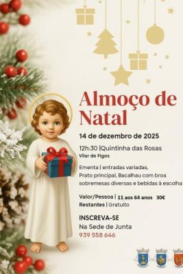 Almo&ccedil;o de Natal da Uni&atilde;o das Freguesias de Milhazes, Vilar de Figos e Faria 
