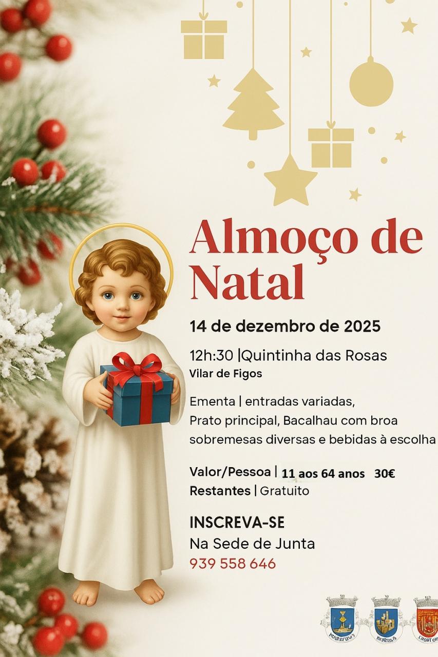 Almo&ccedil;o de Natal da Uni&atilde;o das Freguesias de Milhazes, Vilar de Figos e Faria 