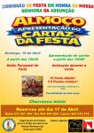 ALMO&Ccedil;O &ndash; APRESENTA&Ccedil;&Atilde;O DO CARTAZ DA FESTA  NOSSA SENHORA DO ROS&Aacute;RIO EM FARIA