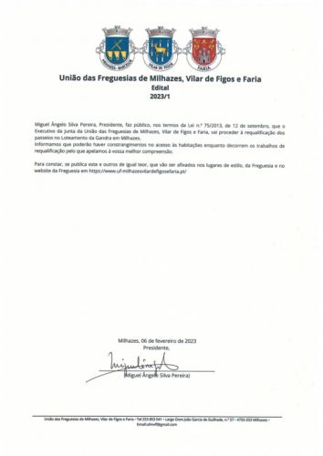 Requalificação dos passeios no Loteamento da Gandra em Milhazes